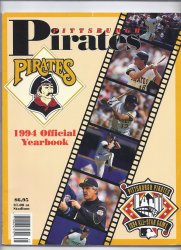 1994 Pittsburgh Pirates Yearbook MLB Baseball