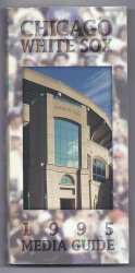 1995 chicago white sox media guide MLB Baseball