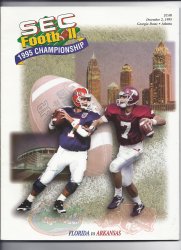 1995 SEC Championship Program Florida Arkansas