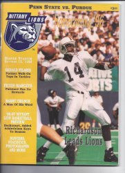 1996 Penn State Football Program october 12 vs Purdue