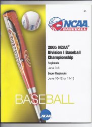 2005 NCAA baseball Championship Program Regionals & super regionals