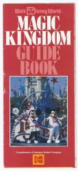 1986 WDW walt Disney WOrld Magic Kingdom Guide Book Vintage brochure