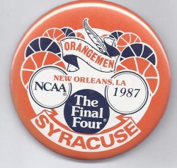 1987 Final Four New Orleans syracuse Pin