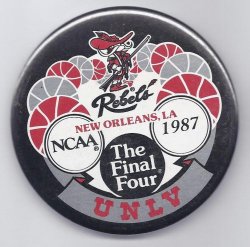 1987 Final Four New Orleans UNLV Pin