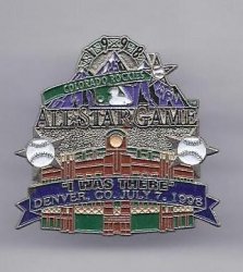 1998 mlb all star game Colorado pin