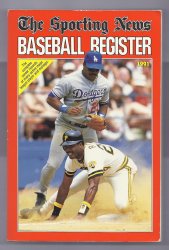 1991 The Sporting News Baseball Register Barry Bonds