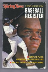 1998 The sporting News Baseball Register Frank Thomas