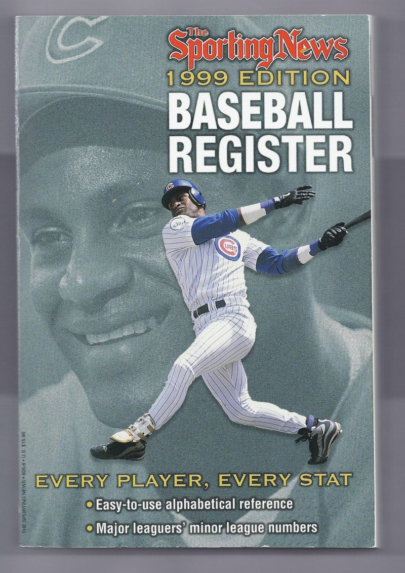 Image 0 of 1999 the Sporting News Baseball Register Sammy Sosa