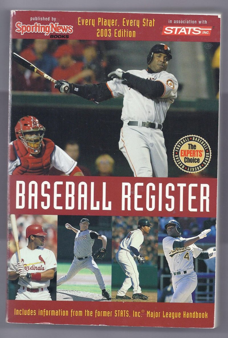 Image 0 of 2003 The Sporting News Baseball Register Barry Bonds