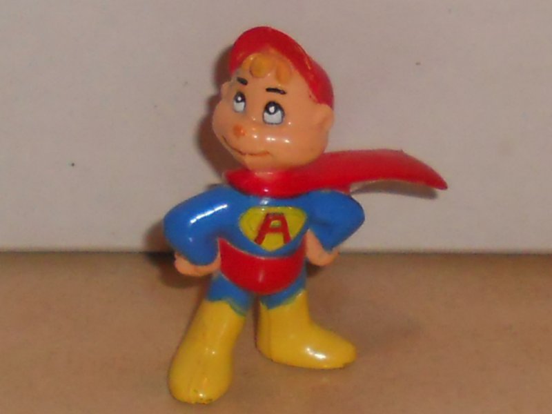 Image 0 of Alvin & The Chipmunks Alvin As Superman PVC Figure Rare Vintage 80's