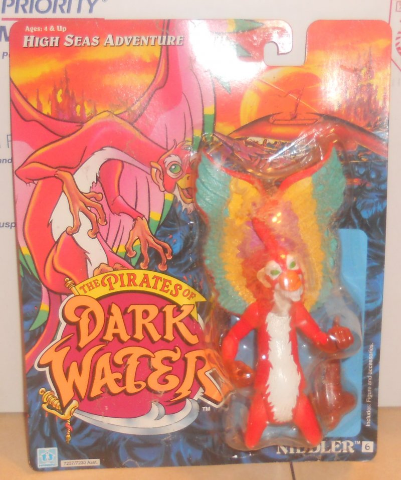1991 Hasbro Pirates of Dark Water NIDDLER action Figure MIP