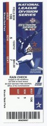 2004 NLDS Full Unused Season Ticket Game 3 Braves @ Astros Houston