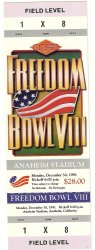 1991 Freedom Bowl Game VIII Full Unused Ticket Tulsa San Diego State