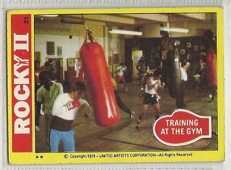 Image 0 of 1979 Topps Rocky II #21 Training at the Gym
