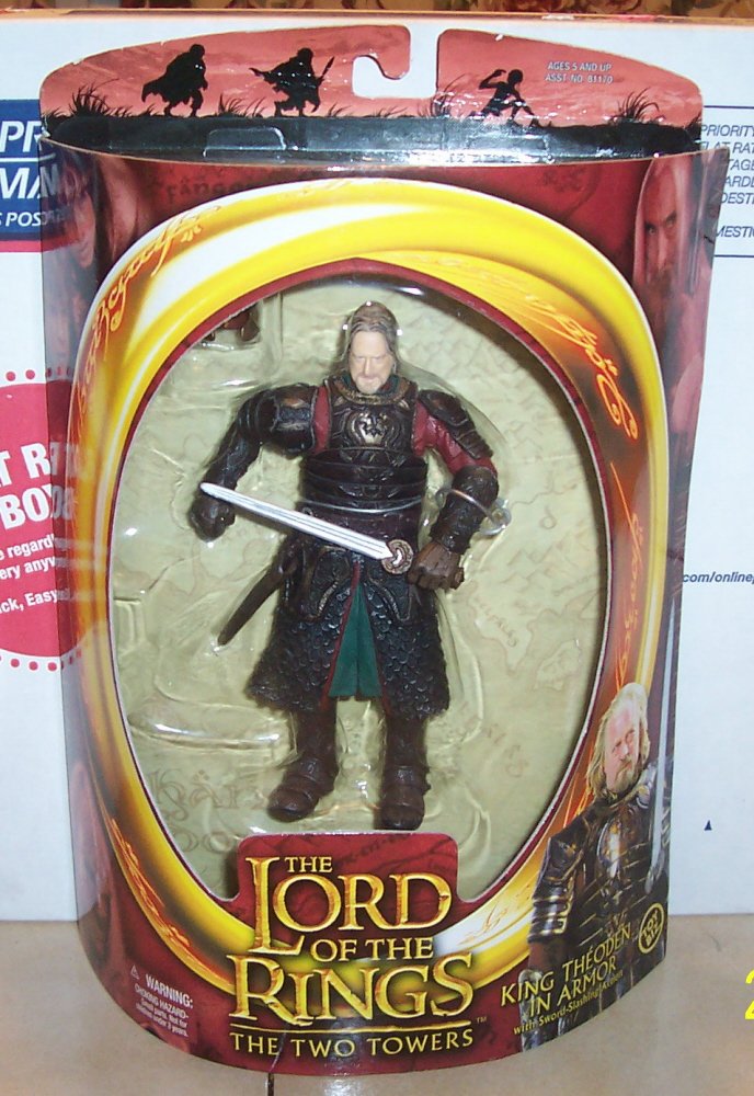 Image 0 of Toy Biz LOTR Lord Of The Rings Two Towers King Theoden in Armor Figure NRFP
