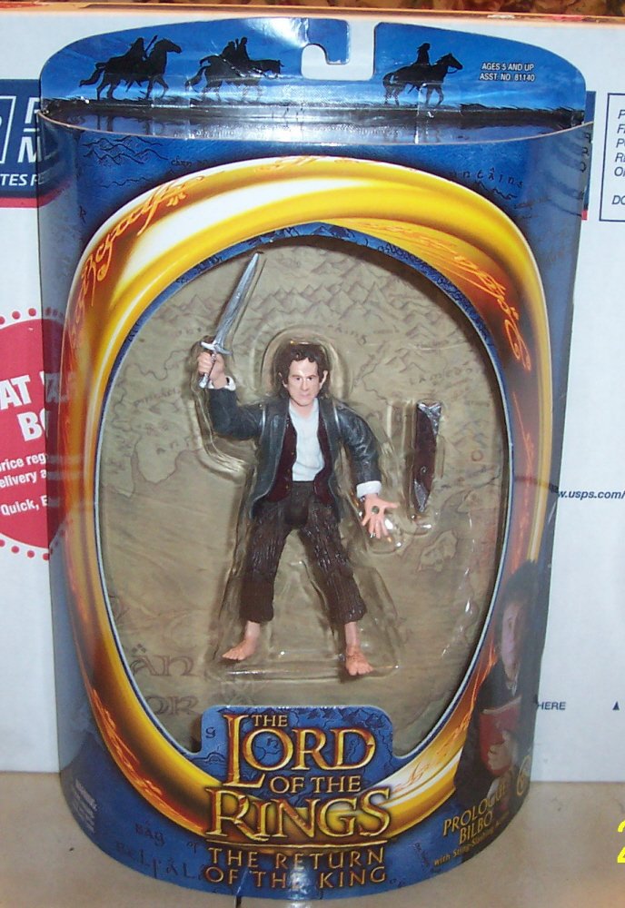 Image 0 of Toy Biz LOTR Lord Of The Rings Return of the King Prologue Bilbo Figure NRFP