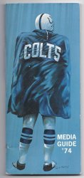 1974 Baltimore Colts Media Guide