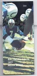 1977 Baltimore Colts Media Guide