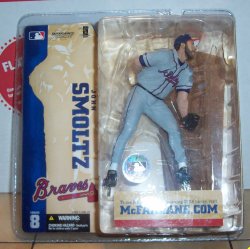Mcfarlane MLB series 8 John Smoltz Gray Variant Chase Figure MINT