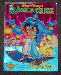1993 walt disney's World on ice Aladdin Program Vintage Rare OOP