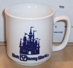 Vintage 80's Walt Disney World Coffee Cup Mug Rare OOP