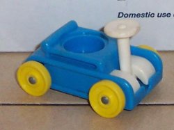 Fisher Price Little People Blue Wagon #656 Vintage FPLP