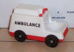 Fisher Price Little People Ambulance #123 Vintage FPLP