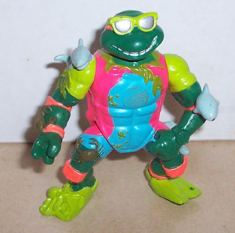 Image 0 of 1990 Playmates Toys TMNT Mike the Sewer Surf Figure Teenage Mutant Ninja Turtles