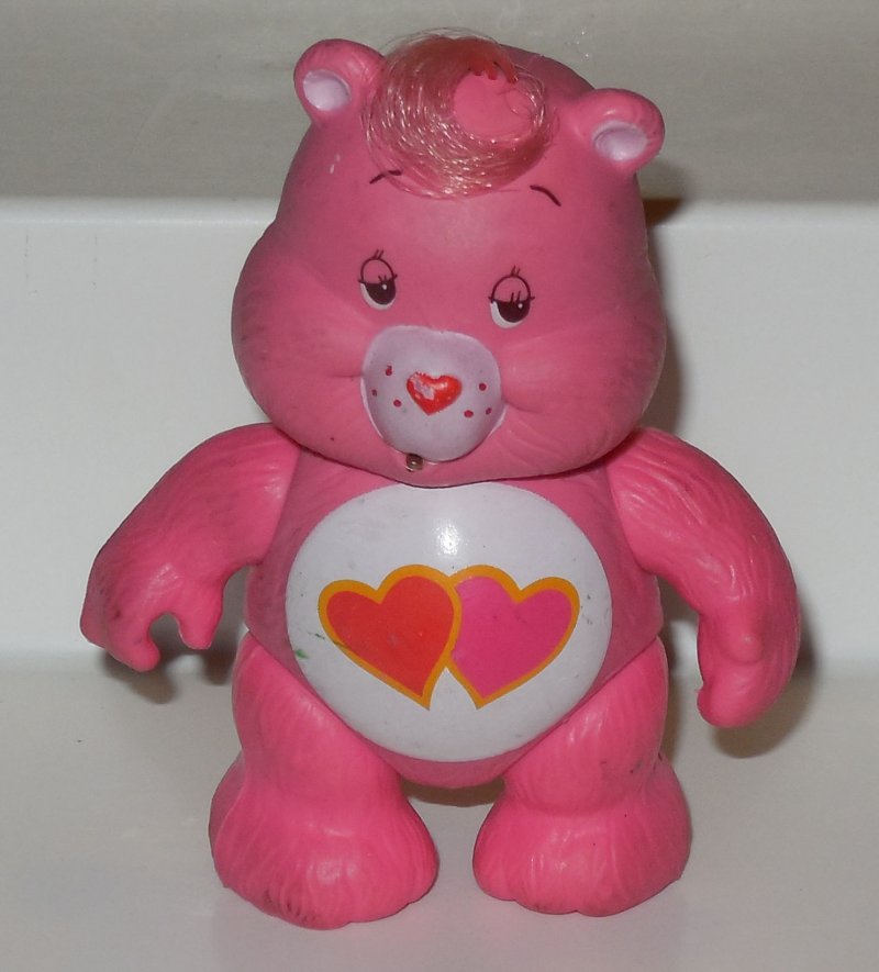 Image 0 of 1984 Kenner CARE BEARS LOVE A LOT Bear Poseable Figure Vintage