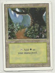 MTG Magic The Gathering 3rd Edition Forest (A) Card Common