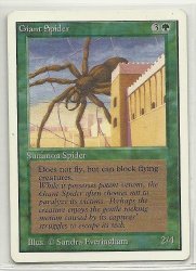 MTG Magic The Gathering 3rd Edition Giant Spider Card Common
