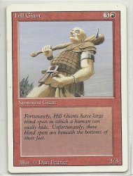 MTG Magic The Gathering 3rd Edition Hill Giant Card Common