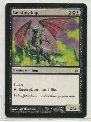 MTG Magic The Gathering Fifth Dawn Cackling Imp Card Common