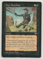 MTG Magic The Gathering Mirage Dark Banishing Card Common