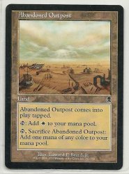 MTG Magic The Gathering Odyssey Abandoned Outpost Card Common