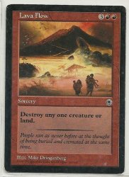 MTG Magic The Gathering Portal Lava Flow Card Uncommon