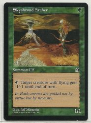 MTG Magic The Gathering Stronghold Skyshroud Archer Card Common