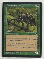 MTG Magic The Gathering Tempest Pincher Beetles Card Common