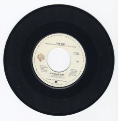 The Who Athena It's Your Turn 7 45 RPM Vinyl Record Warner Bros 7-29905