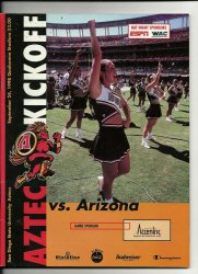 1998 College Gameday Program Arizona @ San Diego State September 24th