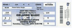 2009 NBA Finals Game 3 Full Unused Ticket Lakers @ Magic Kobe 31pts