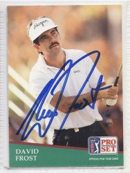 david Frost Signed Autographed Card 1991 Pro Set