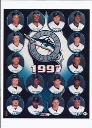 Florida Marlins 1997 Team Composite 8x10 Photo MLB