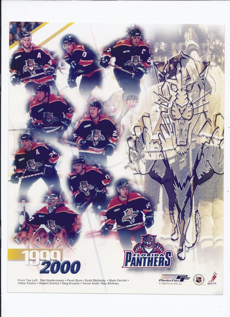 Image 0 of Florida Panthers 1999-2000 Team Composite 8x10 photo