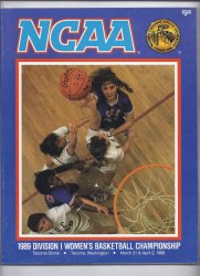 1989 Womens Final Four Program Auburn Maryland Louisiana Tech Tennessee