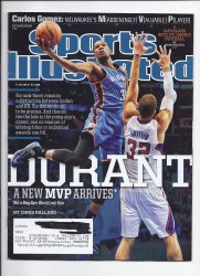 2014 Sports Illustrated Magazine Kevin Durant 5 19 14