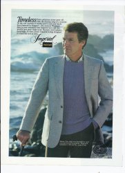 80's Imperial By Haggar Print Ad Vintage Clothing