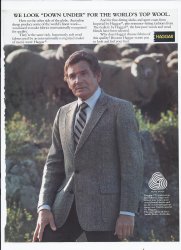 80's Gallery By Haggar Print Ad Vintage Clothing Gene Barry