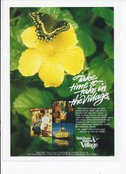 80's Walt Disney World Print Ad Vintage Walt Disney World Village