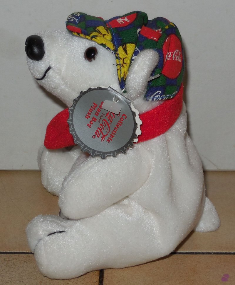 coca cola plush polar bear